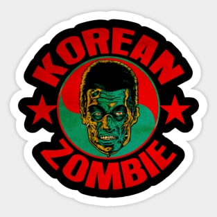 Korean Zombie Vintage Sticker